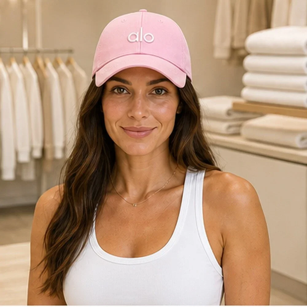 ALO Yoga Pink Golf Baseball Cap Hat Sporty